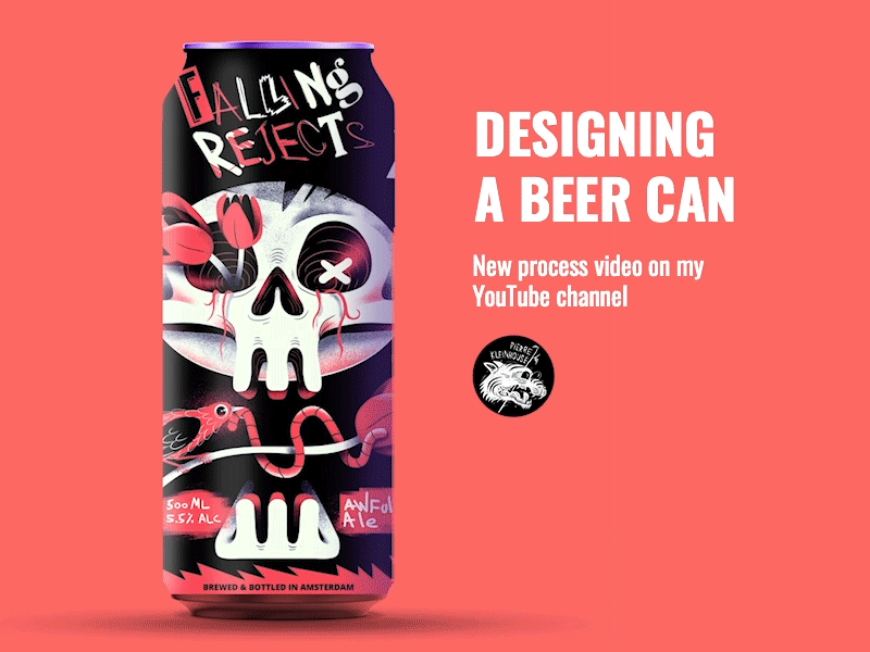 Beer Design & illustration beer beer branding beer can branding graphic design illustration logo print skull