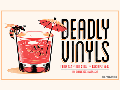 Deadly Vinyls gig poster