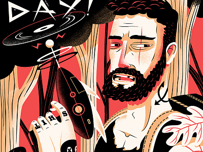 Record store day gig poster by Pierre Kleinhouse on Dribbble