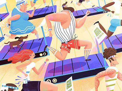 Usbek & Rica Magazine - editorial illustrations