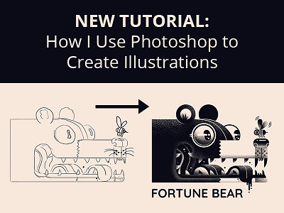 How I Use Photoshop to Create Illustrations blog design illustration logo photoshop process tutorial