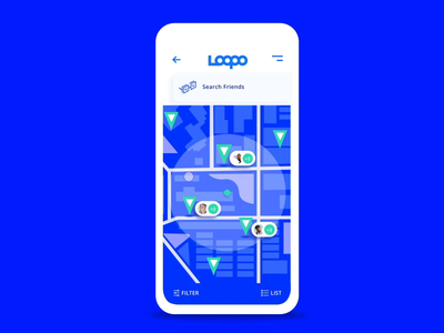 Loopo App Interactions app branding design illustration smartphone social startup ui ux ux ui ux animation