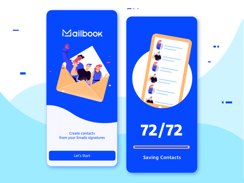 Mailbook App design