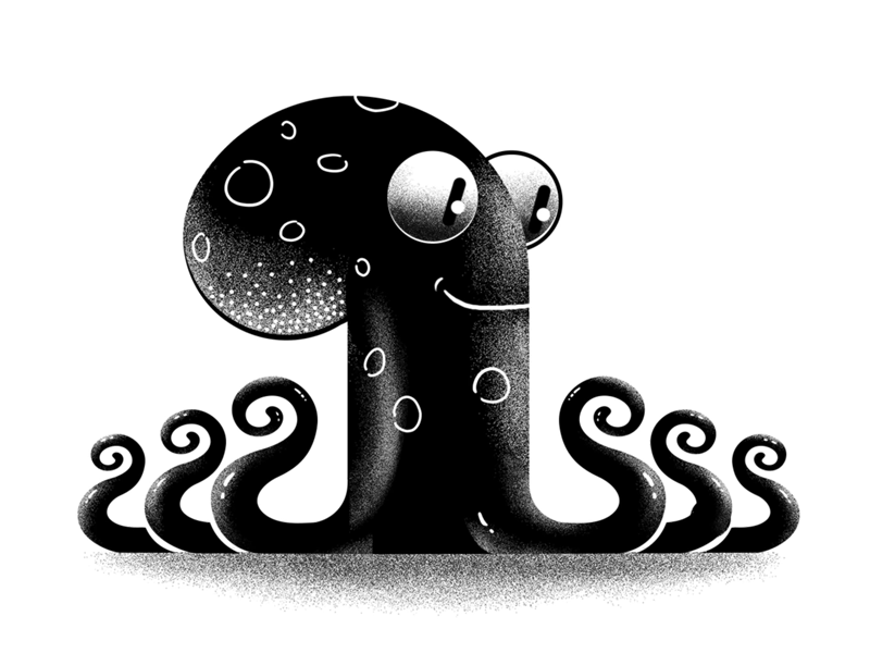 Tentaworks Logo Animation animation branding character gif illustration logo octopus