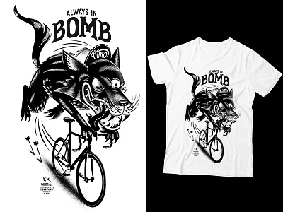 Wolf T shirt character design illustration print tshirt