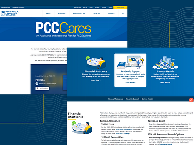 Landing Page - PCC Cares adobe xd landing page ui ux website