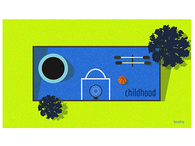 mood - childhood basketball childhood illustration playground sport