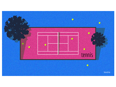 mood - childhood. (tennis court)