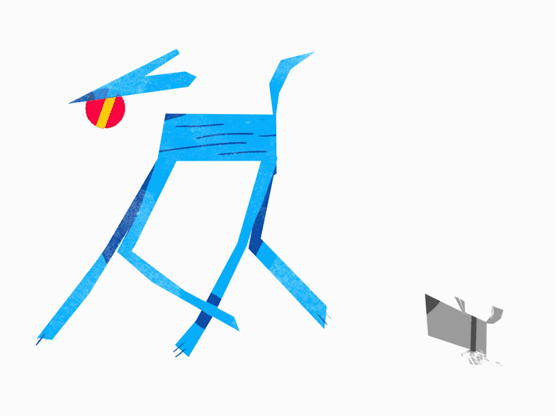 Dogs 2d abstraction animation characters
