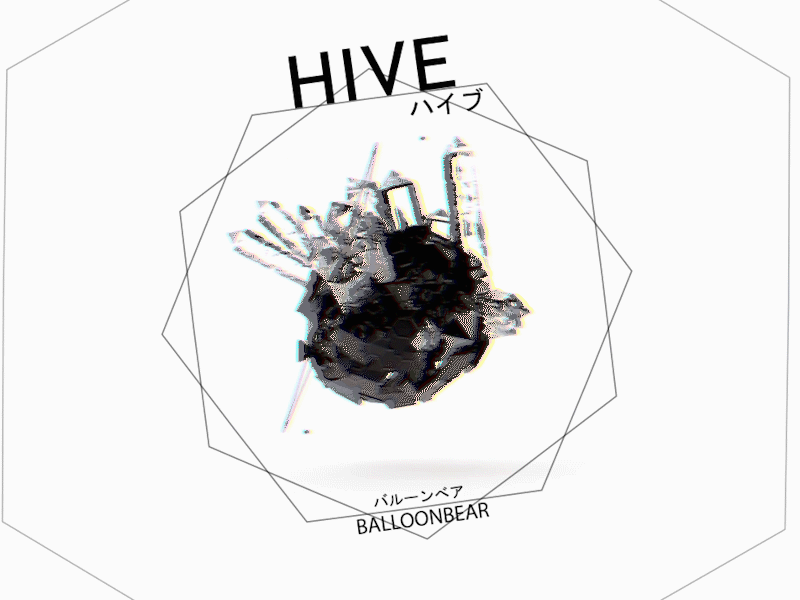 Hive 3d abstraction cinema4d glitch glitch art music
