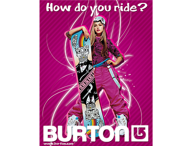 Burton Snowboarding Advertisement burton snowboarding full page advertisement simple advertisement