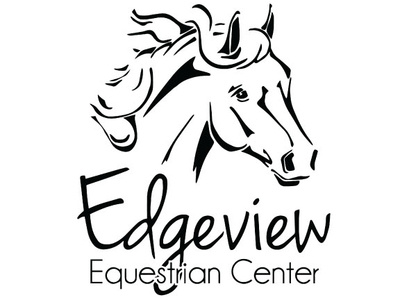 Edgeview Equestrian Center Logo branding design font design font work icon illustration logo logo design typography vector
