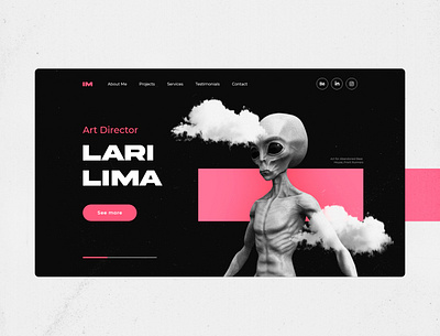 Personal Portfolio Website Design design homepage landing page ui ux web webdesign website