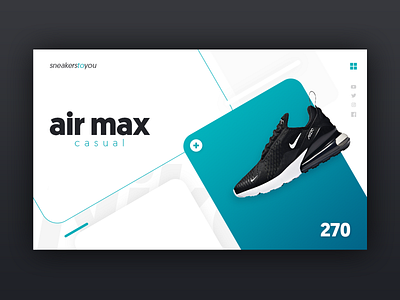 Air Max 270 270 airmax concept nike nike air max site site design sneakers ui uidesign ux ux design webdesign