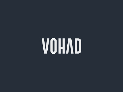 Vohad 2019 brand design font graphic design inspiration logo 2d mark vector