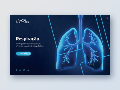 Viva Mais Website 2019 design heath home page landing page lung page site ui ux web web design website