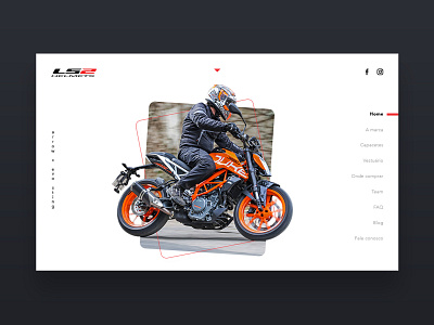 Home LS2 Helmets 2019 design helmets motorcycle page site ui ux web