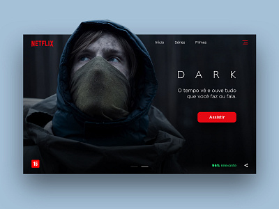 Home Netflix 2019 brand dark design home homepage inspiration interface movies netflix series ui website