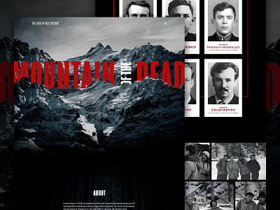Mountain of the Dead | The Dyatlov Pass Incident designs halloween mocktober mountains photoshop snow webdesign