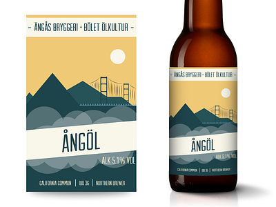 Beer Label - Ångöl ale beer beer label california common san francisco steam beer