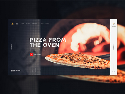 Pizza concept canon concept flat golden grid pizza