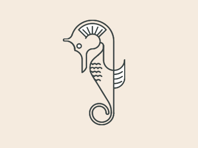 Folklore Icon calm fish graceful nature sea creature seahorse