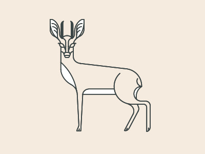 Folklore Icon buk deer horned animal nature steenbok