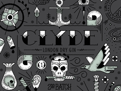 Clyde Gin Label