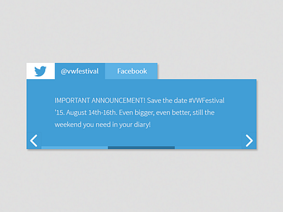 Twitter (social) widget.