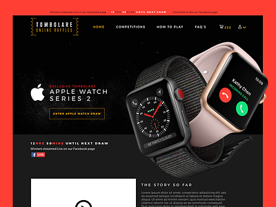 TOMBOLARE HOME apple apple watch competition demo home ui ux website win wip