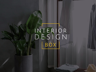 Interior Design Box Logo (alt) identity interior interior design logo logo design logodesign