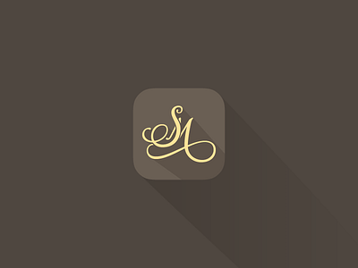 Monogram and icon for «La Salsamenta» icon lettering monogram sm