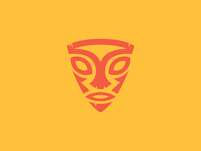 Mask icon identity logo logo design mask orange unused vector yellow