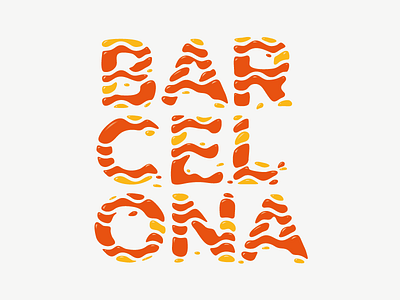 Barcelona lettering