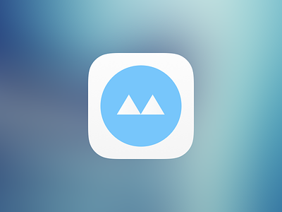 Momento App Icon app blue icon ios m momento