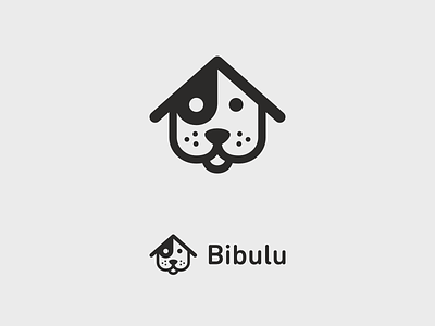 Bibulu animal bibulu brand buddy dog dog sitters home home dog boarding house logo logotype pet
