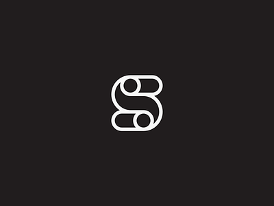 S brand logo logotype mark s