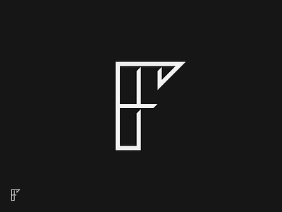 F brand f letter logo logotype mark