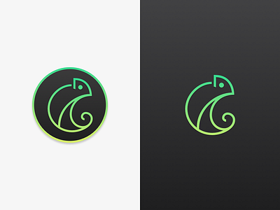 Chameleon Icon animal camaleón chameleon green icon logo symbol verde