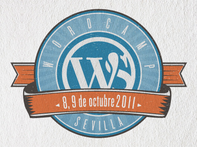 Wordcamp Sevilla Logo logo sevilla typography wordcamp wordpress