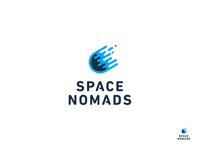 Space Nomads blue brand branding logo logotype nomads space
