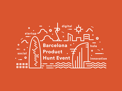BcnProductHuntEvent barcelona event product hunt skyline