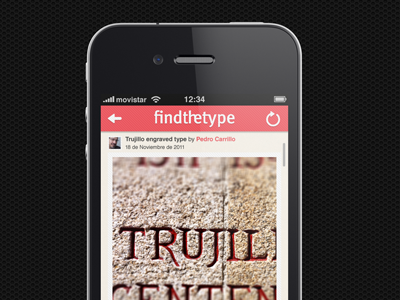 Findthetype2 app font interface ios iphone mobile type ui