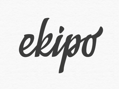 ekipo calligraphy lettering typography