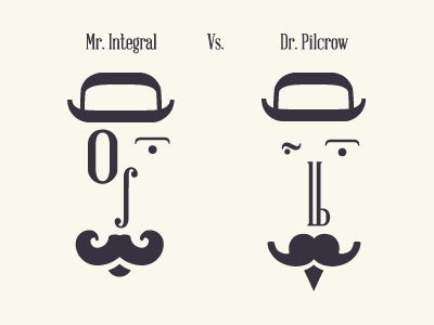 Mr. Integral Vs. Dr. Pilcrow abraham lincoln regular font experiment faces integral pilcrow typography
