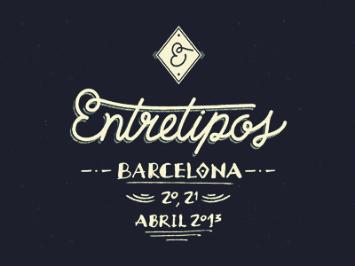 Entretipos barcelona black lettering web