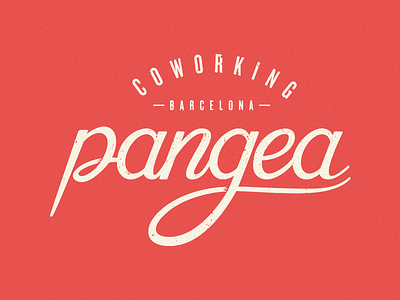 Pangea barcelona coworking lettering logo logotipo logotype pangea