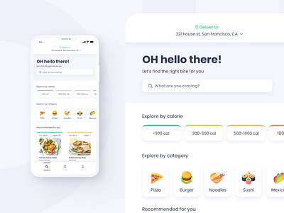 OH! (Order Healthy) FoodApp - Home Page