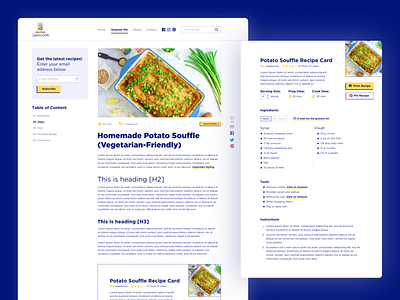 Food Blog Design