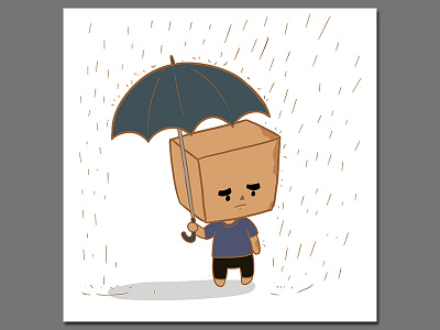 Loneliness Box character design